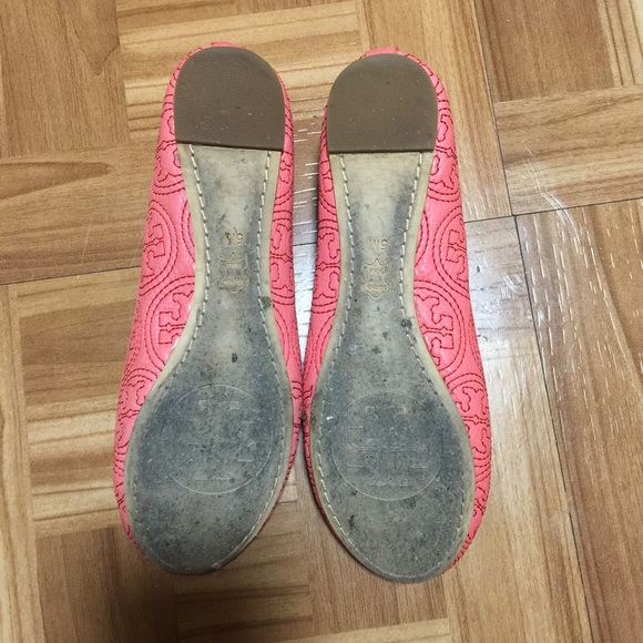 Tory Burch Chelsea Flats | Stitched Logo | Sz 5W - Picture 3 of 5